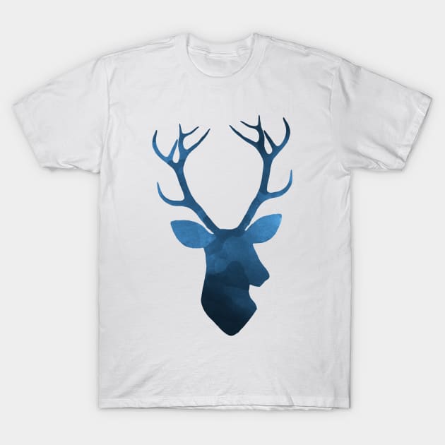 Blue deer T-Shirt by PallKris